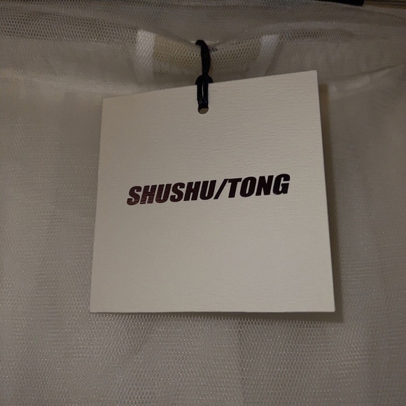 Shushu Tong Skirt UK 10 US 6 etherial Tulle Tutu midi mini combo New White - Picture 4 of 6